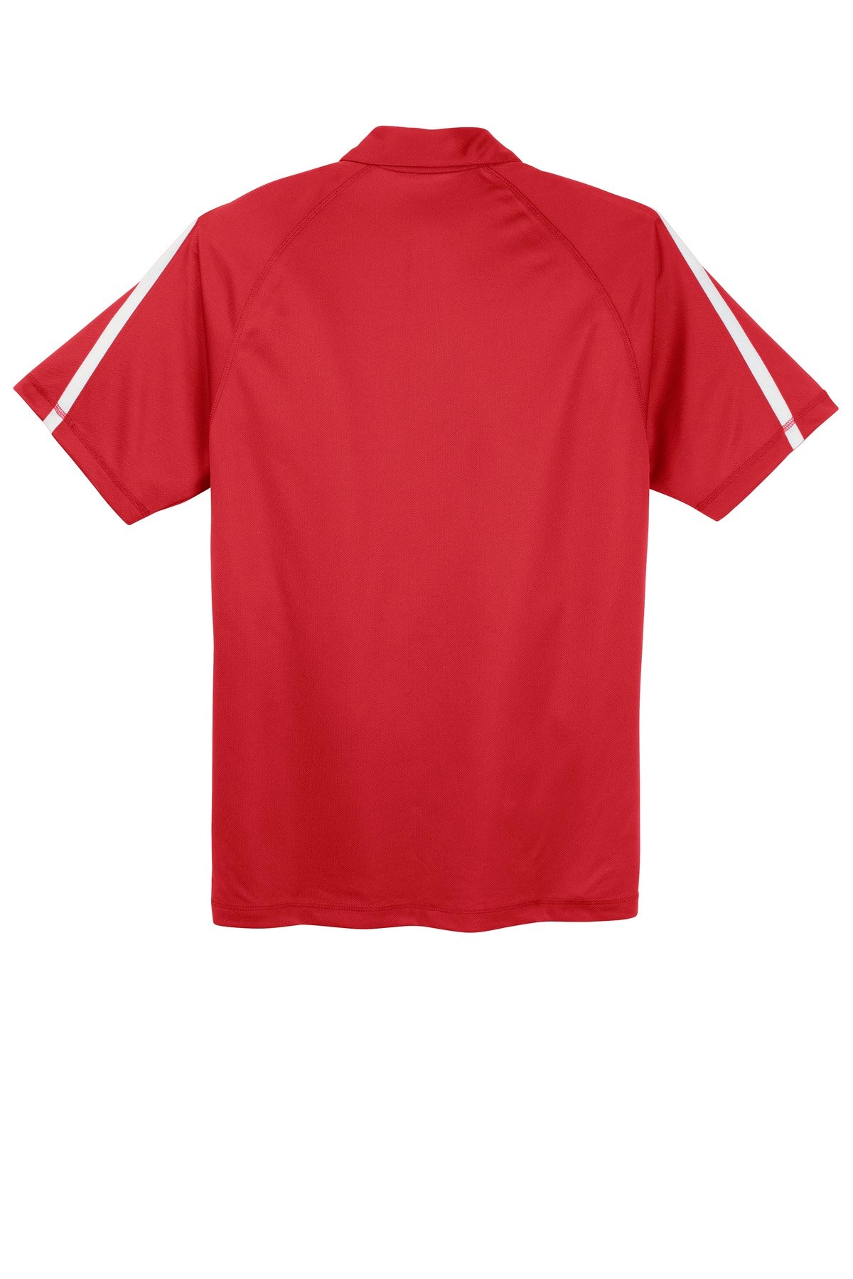 Sport-Tek PosiCharge Micro-Mesh Colorblock Polo. ST685 True Red/ White