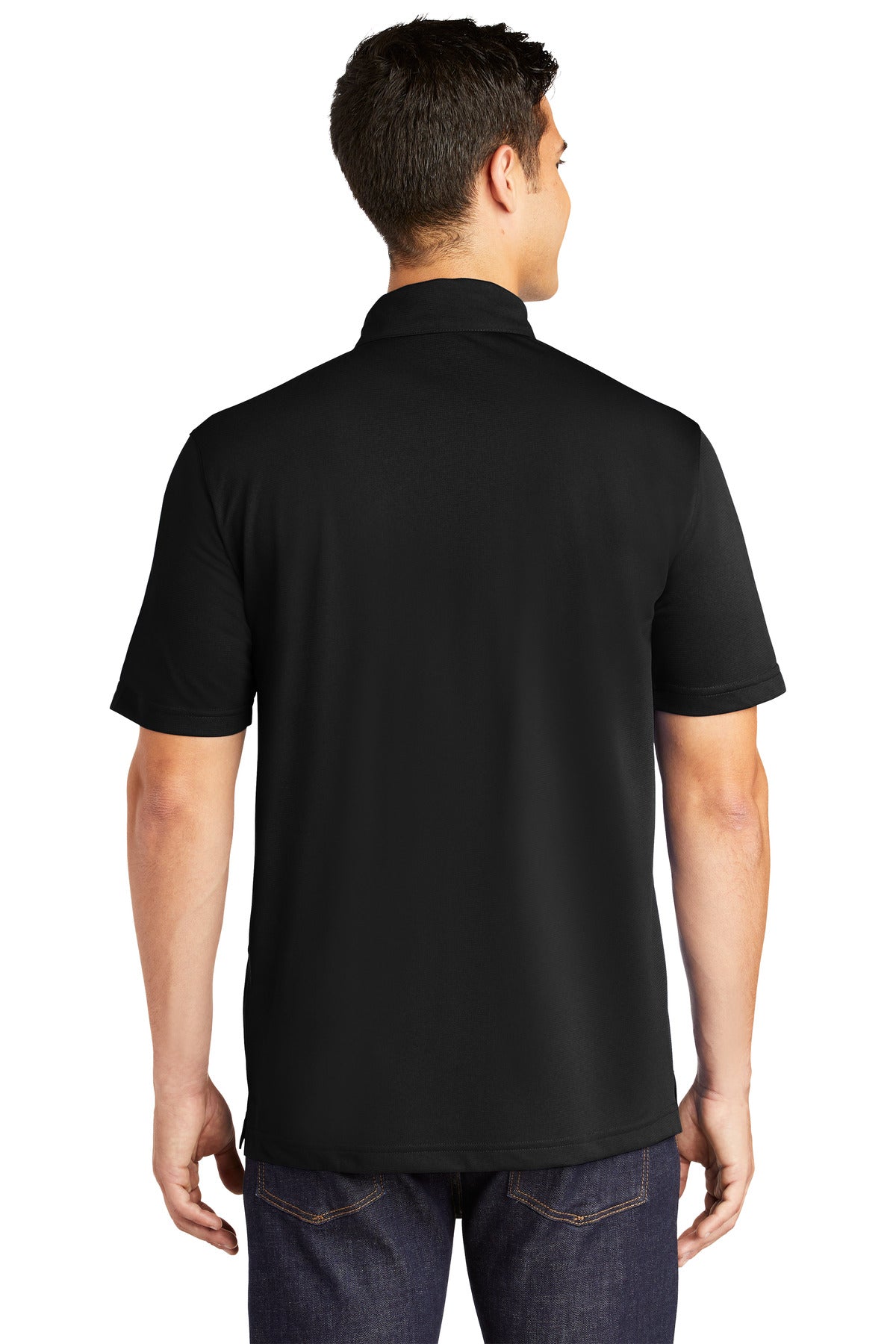 Sport-Tek PosiCharge Active Textured Polo. ST690 Black