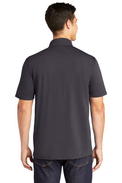 Sport-Tek PosiCharge Active Textured Polo. ST690 Iron Grey
