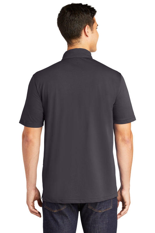 Sport-Tek PosiCharge Active Textured Polo. ST690 Iron Grey