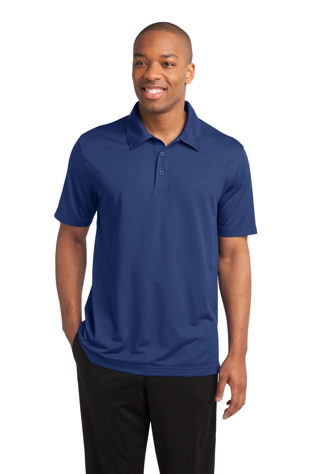 Sport-Tek PosiCharge Active Textured Polo. ST690 True Royal