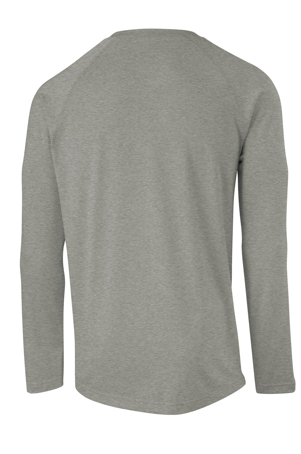 Sport-Tek  Long Sleeve Ultimate Performance Crew. ST700LS Heather Grey