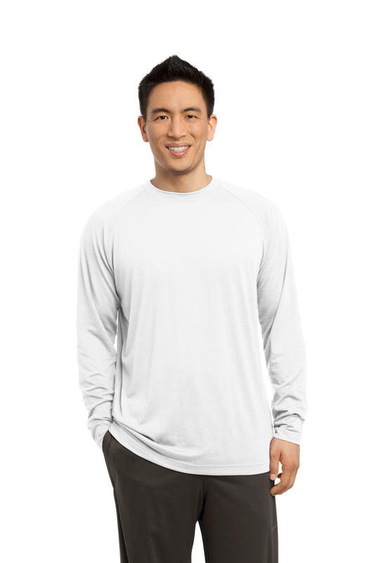 Sport-Tek  Long Sleeve Ultimate Performance Crew. ST700LS White