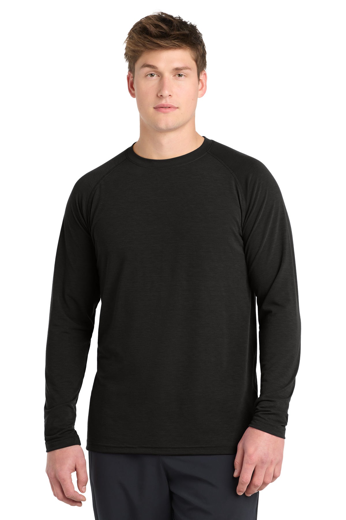 Sport-Tek Long Sleeve Ultimate Performance Crew ST700LS Black