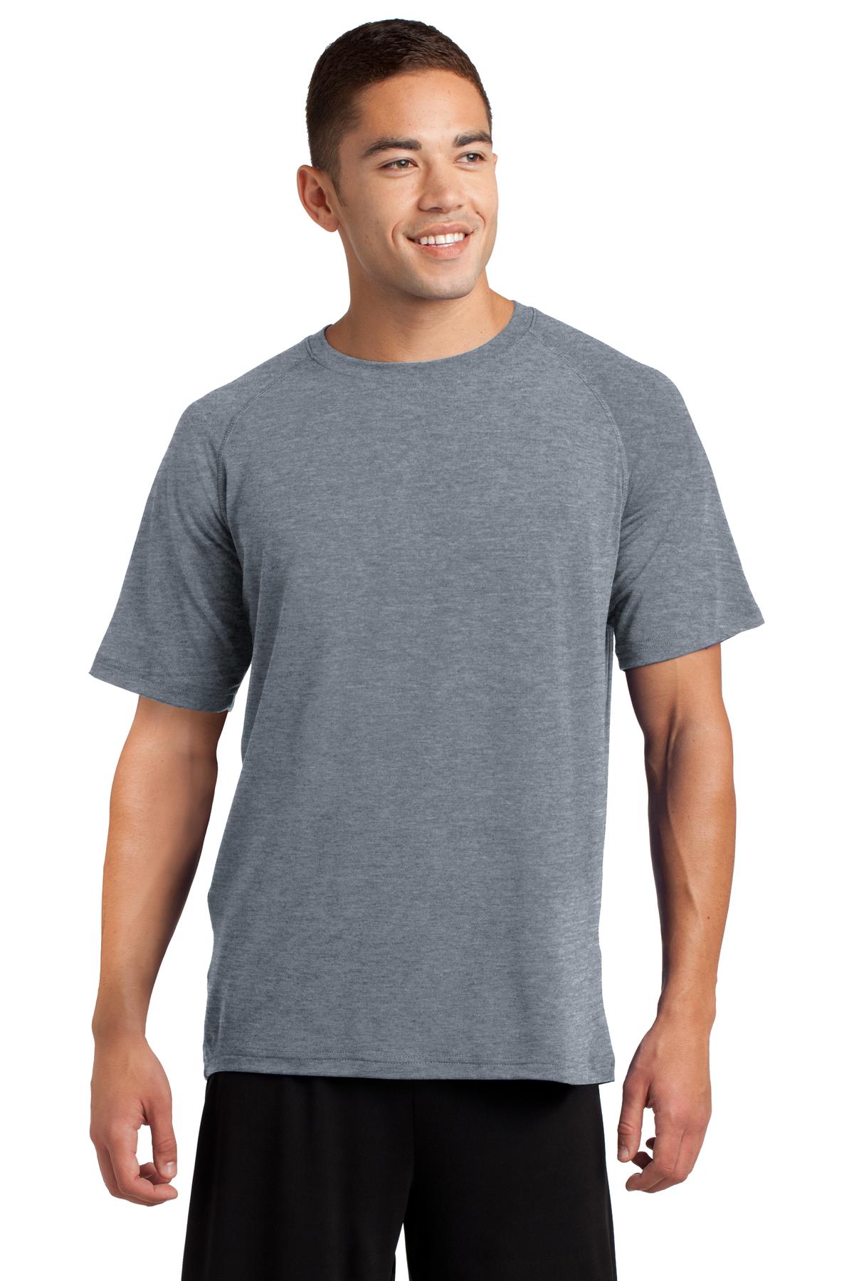 Sport-Tek Ultimate Performance Crew. ST700 Heather Grey