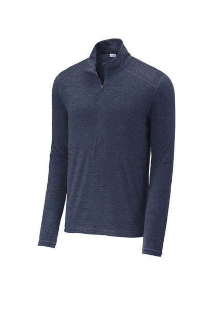 Sport-Tek  Exchange 1.5 Long Sleeve 1/2-Zip. ST711 Dark Denim Heather
