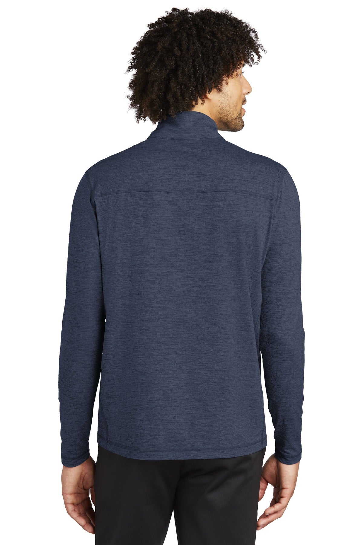 Sport-Tek  Exchange 1.5 Long Sleeve 1/2-Zip. ST711 Dark Denim Heather