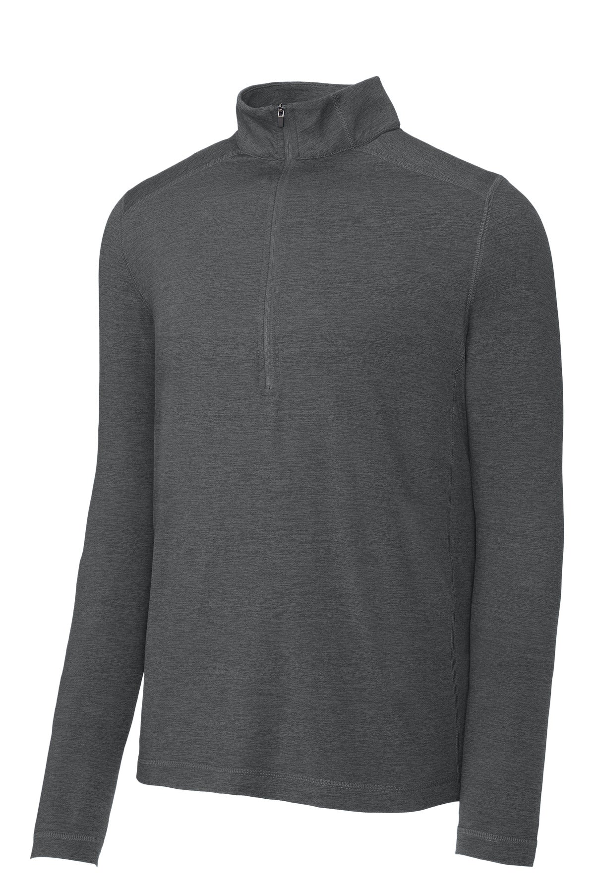 Sport-Tek  Exchange 1.5 Long Sleeve 1/2-Zip. ST711 Graphite Heather
