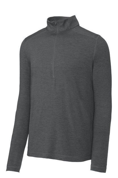 Sport-Tek  Exchange 1.5 Long Sleeve 1/2-Zip. ST711 Graphite Heather