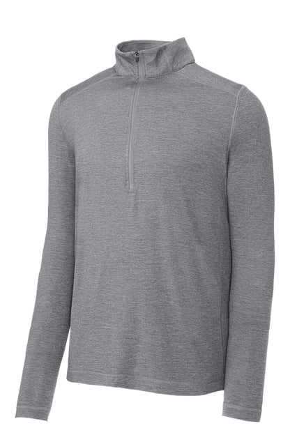 Sport-Tek  Exchange 1.5 Long Sleeve 1/2-Zip. ST711 Grey Heather