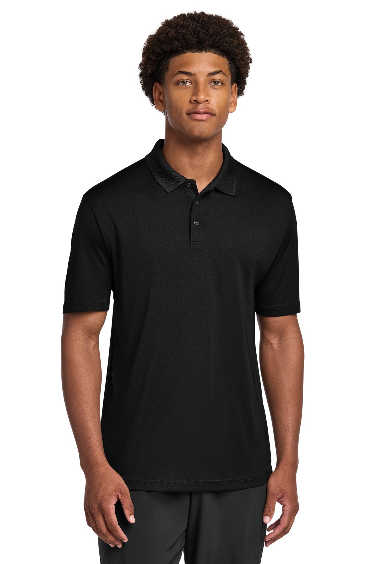 Sport-Tek PosiCharge Re-Compete Polo ST725 Black