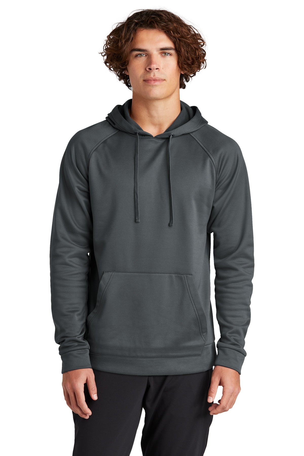 Sport-Tek Re-Compete Fleece Pullover Hoodie ST730 Iron Grey
