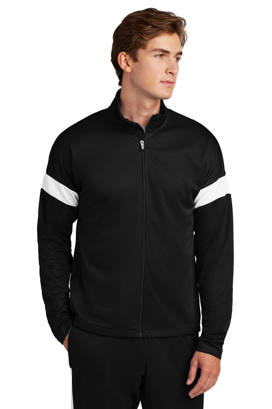 Sport-Tek Travel Full-Zip Jacket ST800 Black/ White