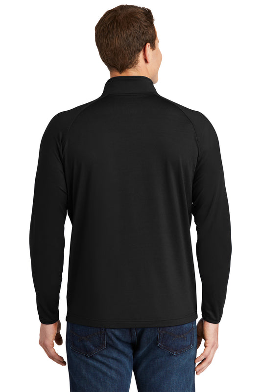 Sport-Tek Sport-Wick Stretch 1/4-Zip Pullover. ST850 Black