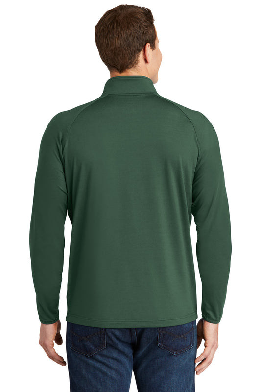 Sport-Tek Sport-Wick Stretch 1/4-Zip Pullover. ST850 Forest Green