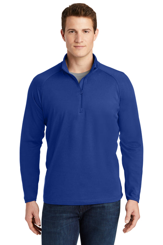 Sport-Tek Sport-Wick Stretch 1/4-Zip Pullover. ST850 True Royal