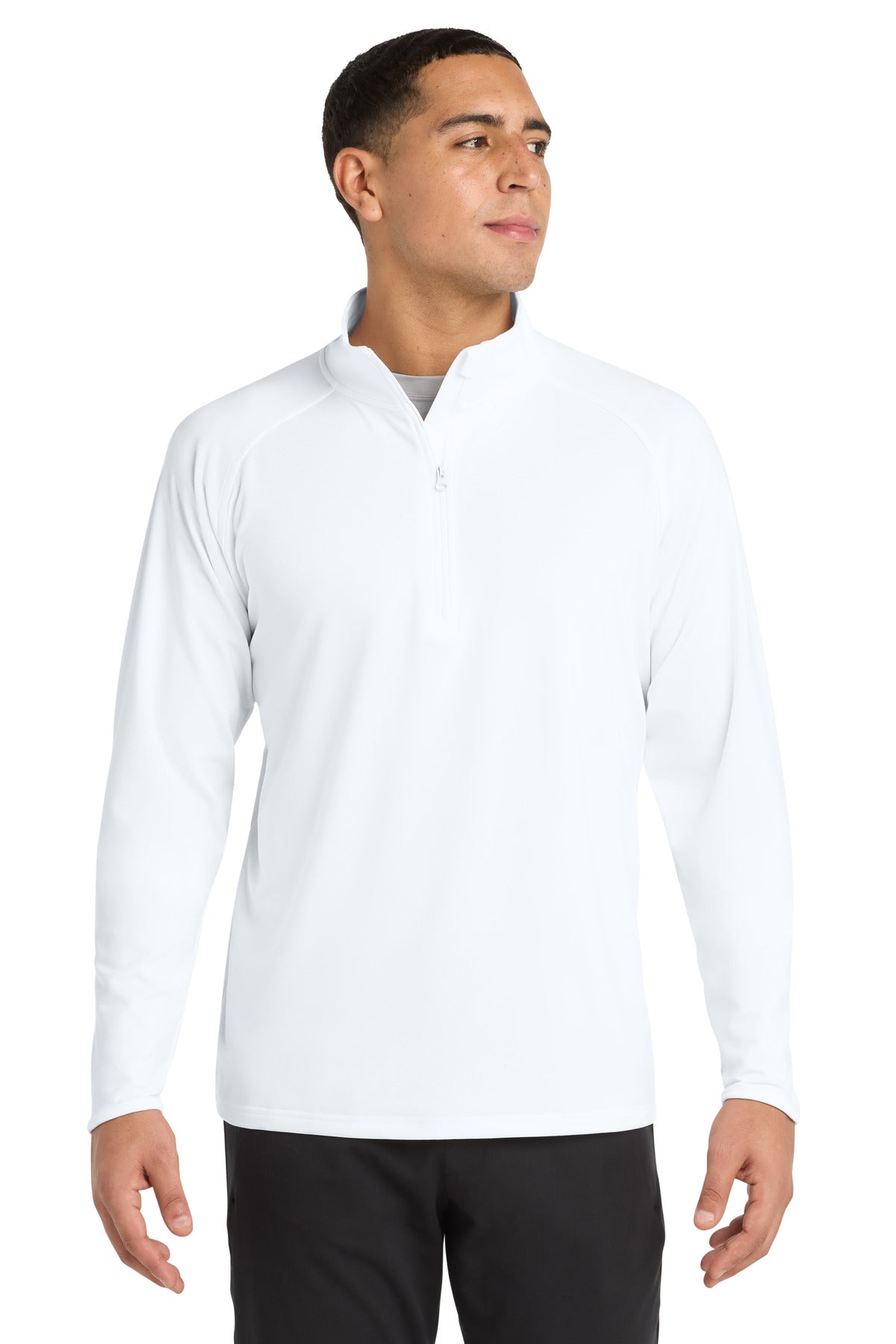 Sport-Tek Sport-Wick Stretch 1/4-Zip Pullover ST850 White