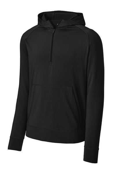 Sport-Tek Sport-Wick Stretch 1/2-Zip Hoodie ST856 Black