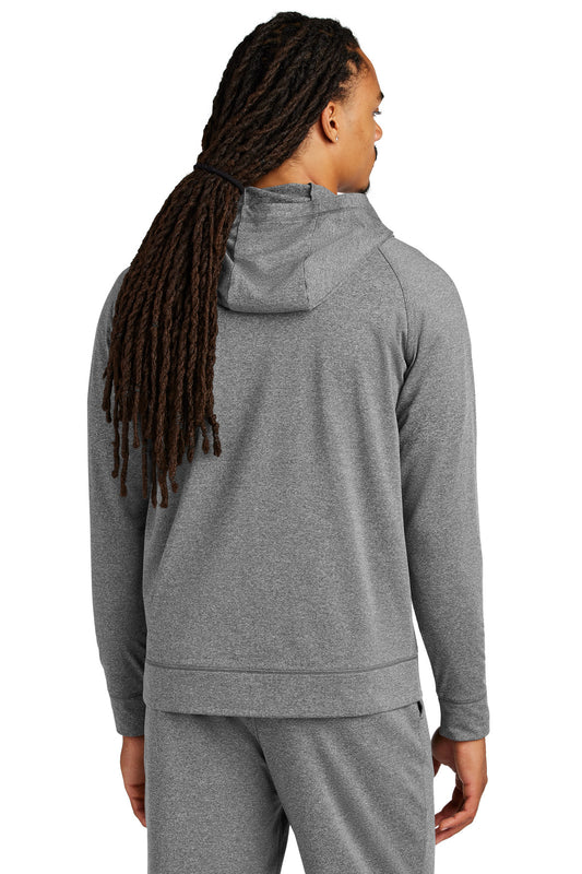 Sport-Tek Sport-Wick Stretch 1/2-Zip Hoodie ST856 Charcoal Grey Heather