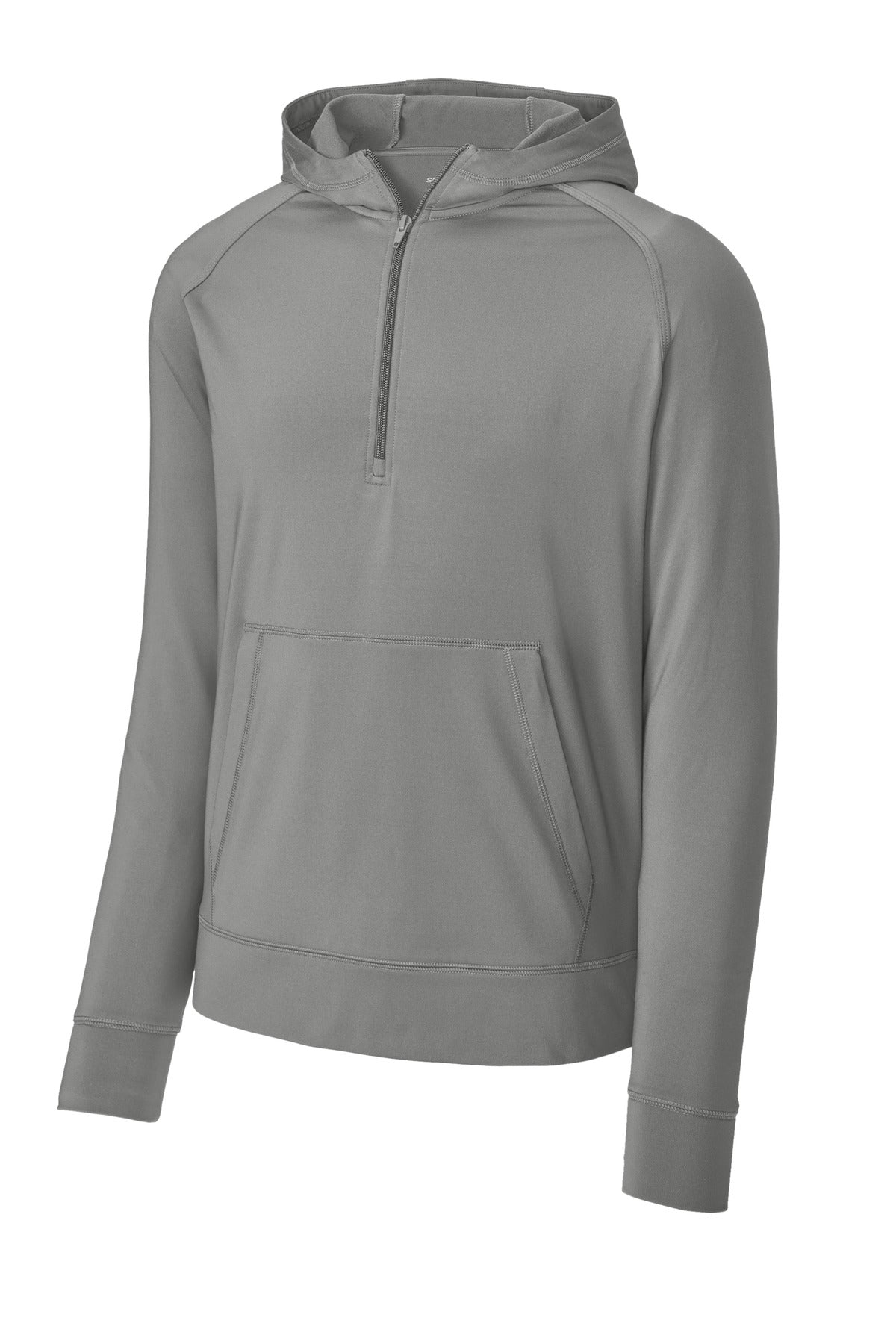 Sport-Tek Sport-Wick Stretch 1/2-Zip Hoodie ST856 Charcoal Grey