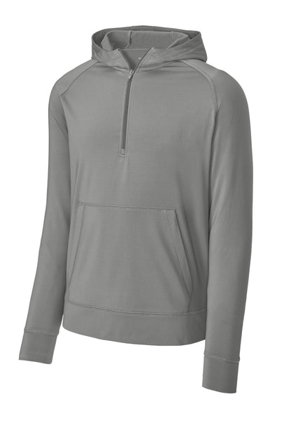 Sport-Tek Sport-Wick Stretch 1/2-Zip Hoodie ST856 Charcoal Grey