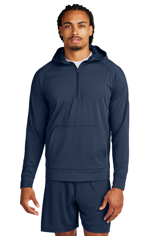 Sport-Tek Sport-Wick Stretch 1/2-Zip Hoodie ST856 True Navy