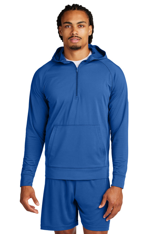 Sport-Tek Sport-Wick Stretch 1/2-Zip Hoodie ST856 True Royal