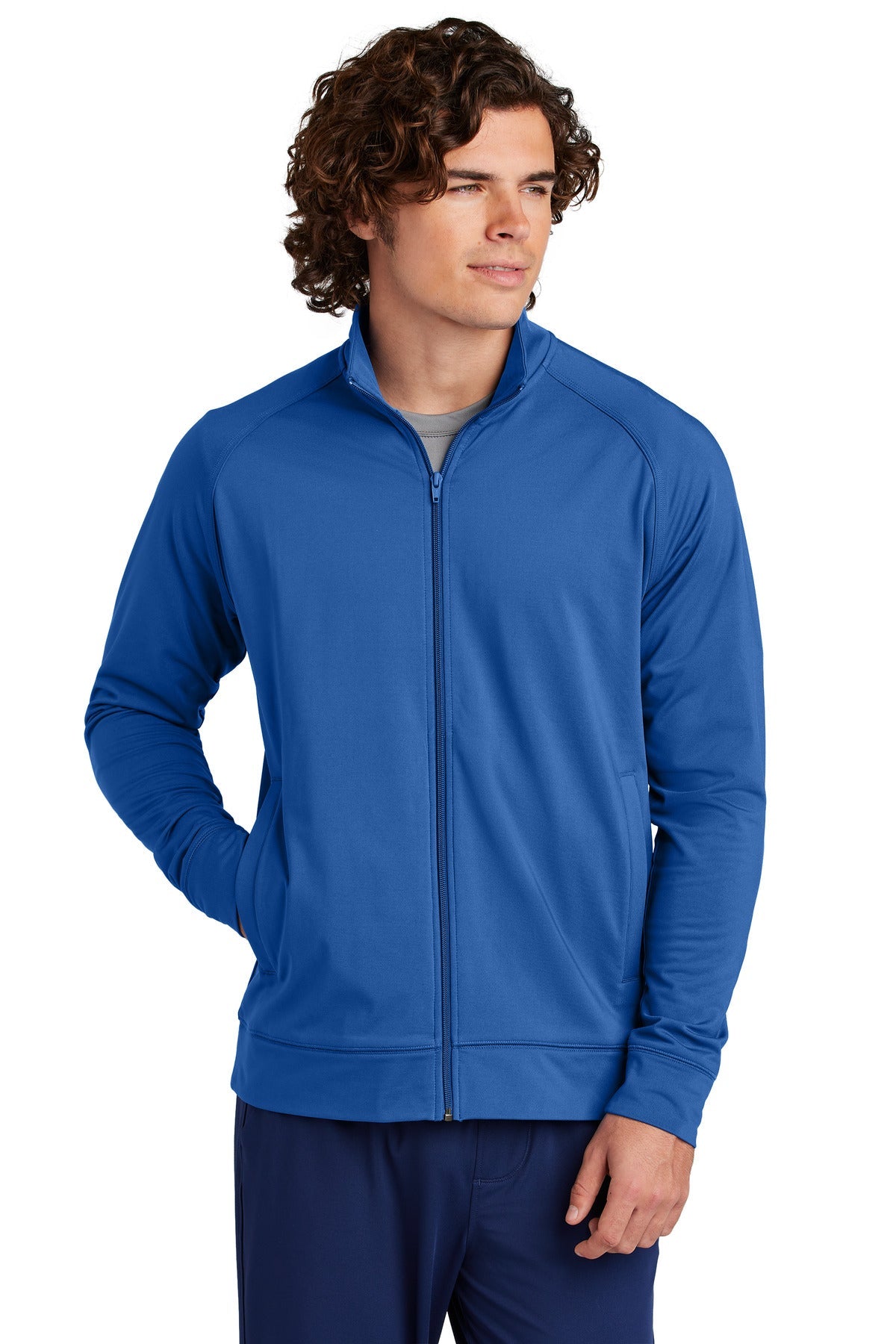 Sport-Tek Sport-Wick Stretch Full-Zip Cadet Jacket