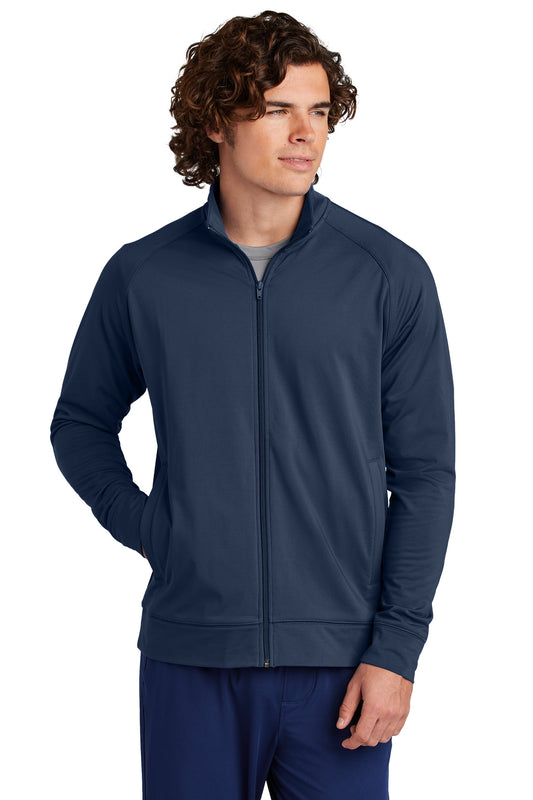 Sport-Tek Sport-Wick Stretch Full-Zip Cadet Jacket ST857 True Navy