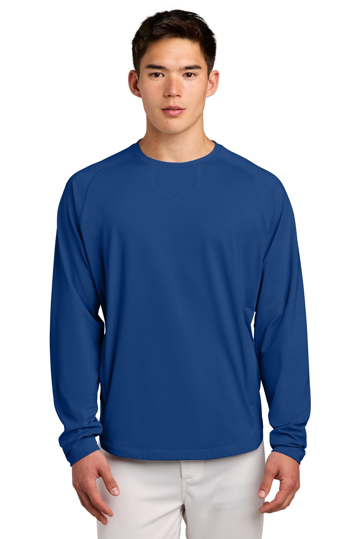 Sport-Tek Sport-Wick Stretch Pocketed Crewneck ST859 True Royal