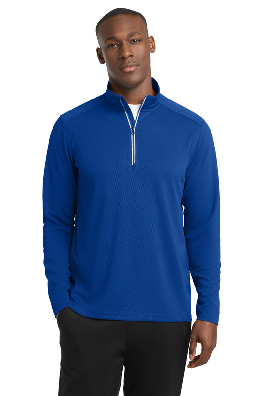 Sport-Tek Sport-Wick Textured 1/4-Zip Pullover ST860 True Royal