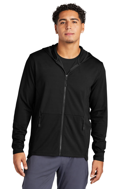 Sport-Tek Circuit Hooded Full-Zip ST870 Deep Black