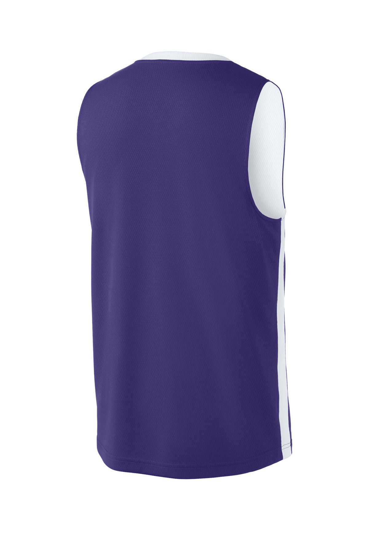 Sport-Tek Rival Basketball Rev Jersey ST900 Purple/ White