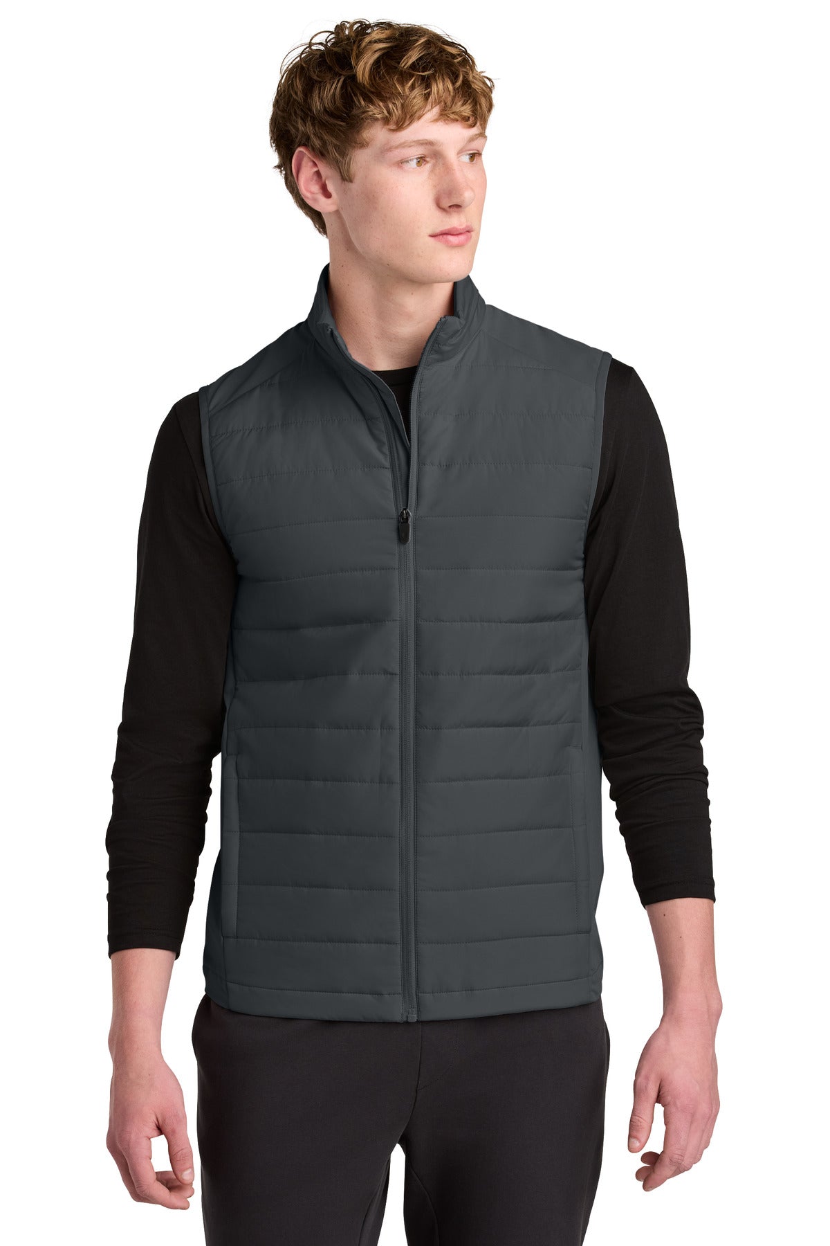 Sport-Tek Teknical Hybrid Vest ST941 Iron Grey