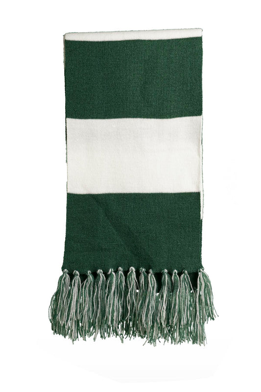 Sport-Tek Spectator Scarf STA02 Forest Green/ White