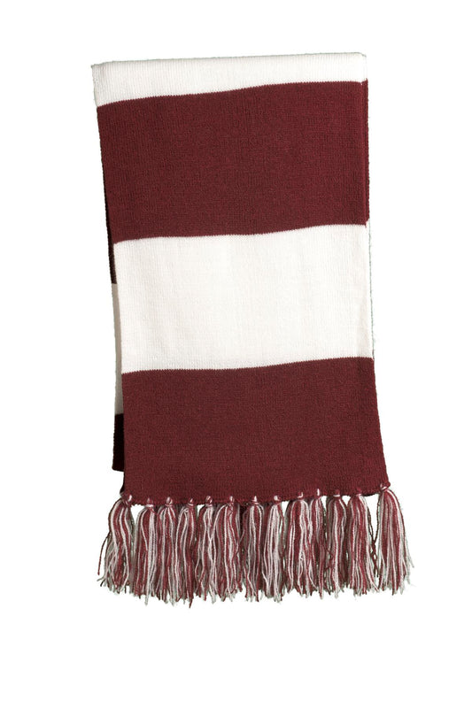 Sport-Tek Spectator Scarf STA02 Maroon/ White