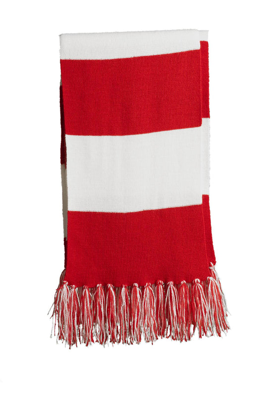 Sport-Tek Spectator Scarf STA02 True Red/ White