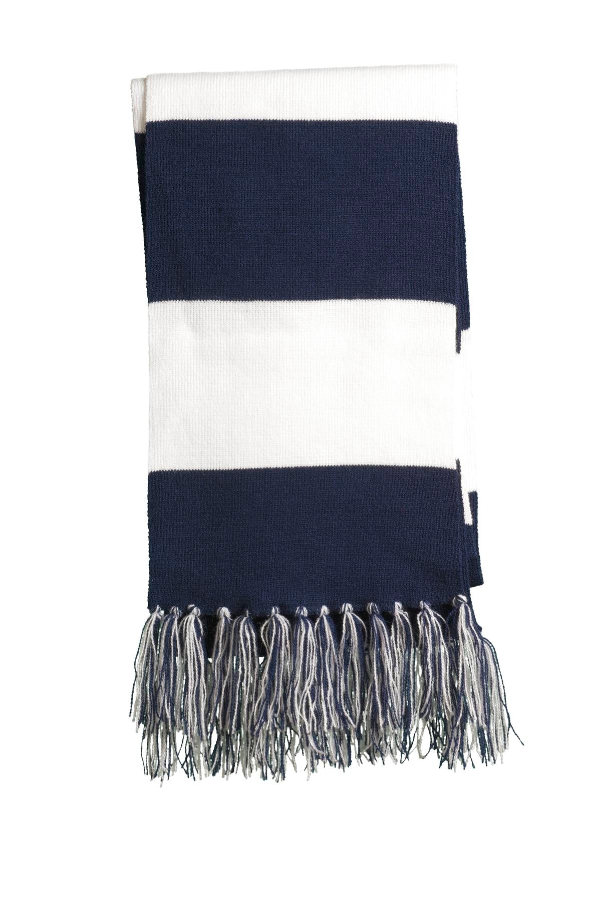 Sport-Tek Spectator Scarf STA02 True Navy/ White