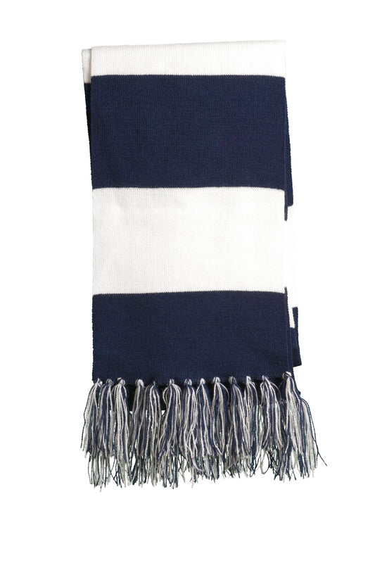 Sport-Tek Spectator Scarf STA02 True Navy/ White