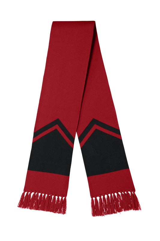 Sport-Tek Gameday Scarf STA06 Deep Red/ Black