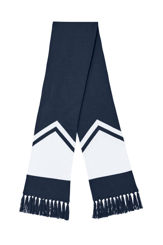Sport-Tek Gameday Scarf STA06 True Navy/ White