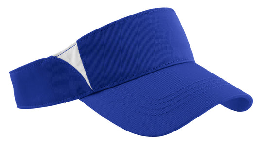 Sport-Tek Dry Zone Colorblock Visor STC13 True Royal/ White
