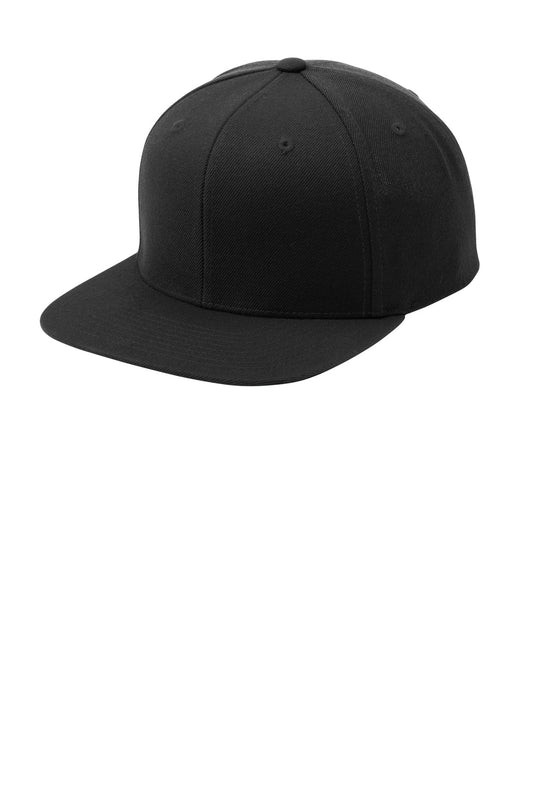 Sport-Tek YP Classics Flat Bill Snapback Cap STC19 Black