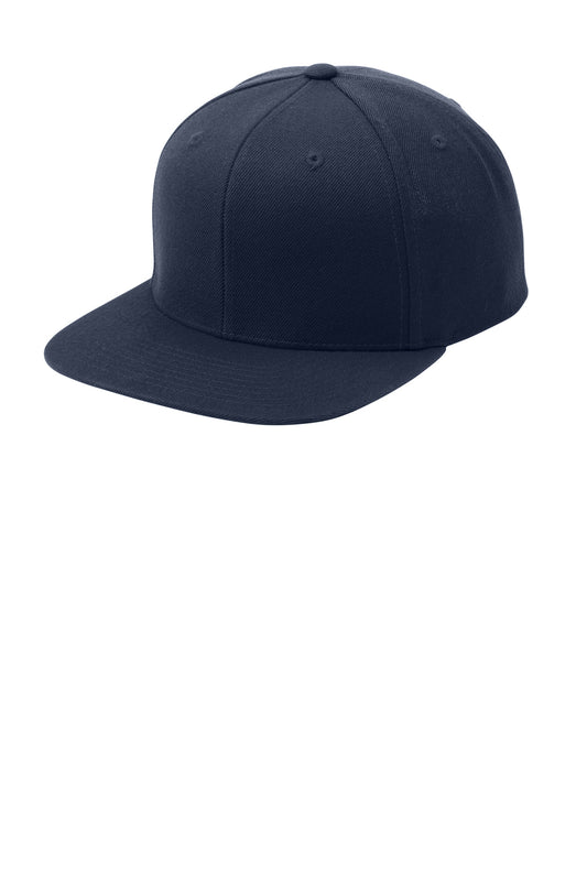 Sport-Tek YP Classics Flat Bill Snapback Cap STC19 True Navy