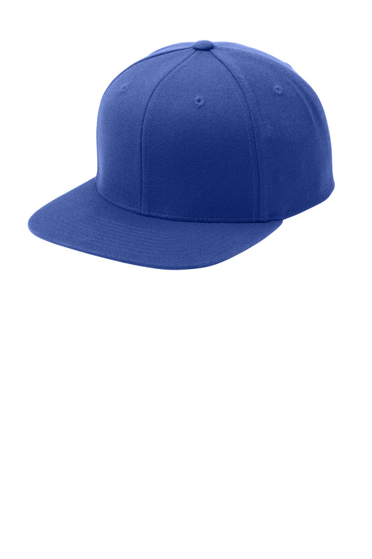 Sport-Tek YP Classics Flat Bill Snapback Cap STC19 True Royal