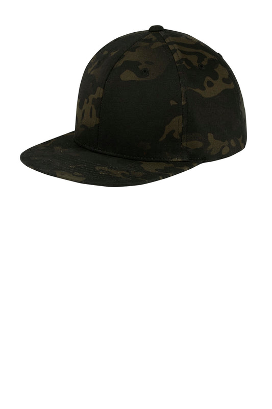 Sport-Tek YP Classics Flat Bill Snapback Cap STC19 Multicam Black