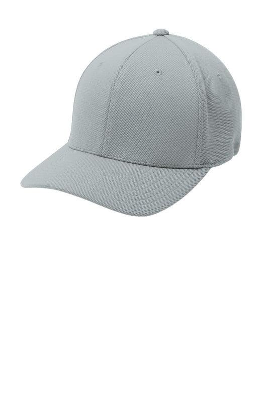 Sport-Tek Flexfit Cool & Dry Poly Block Mesh Cap STC22 Grey Heather