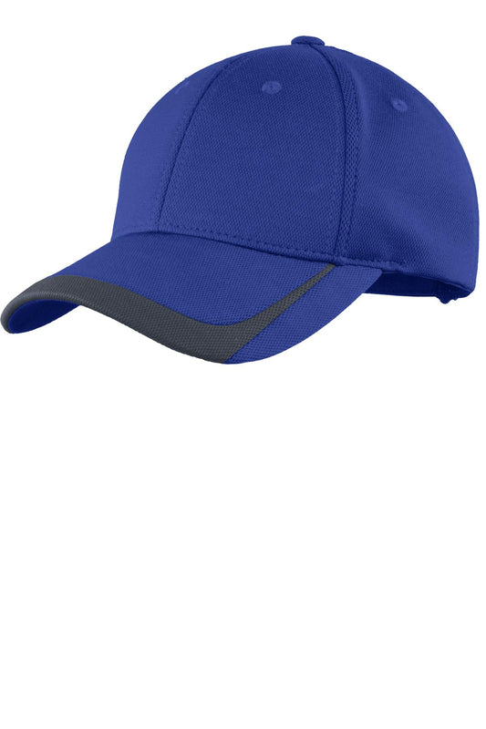 Sport-Tek Pique Colorblock Cap STC24 True Royal/ Graphite