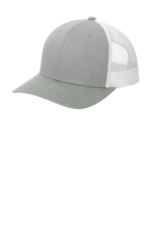 Sport-Tek YP Classics Retro Trucker Cap STC39 Heather Grey/ White