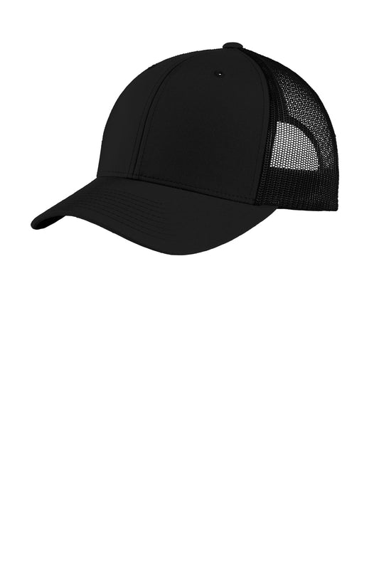 Sport-Tek YP Classics Retro Trucker Cap STC39 Black/ Black
